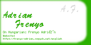 adrian frenyo business card